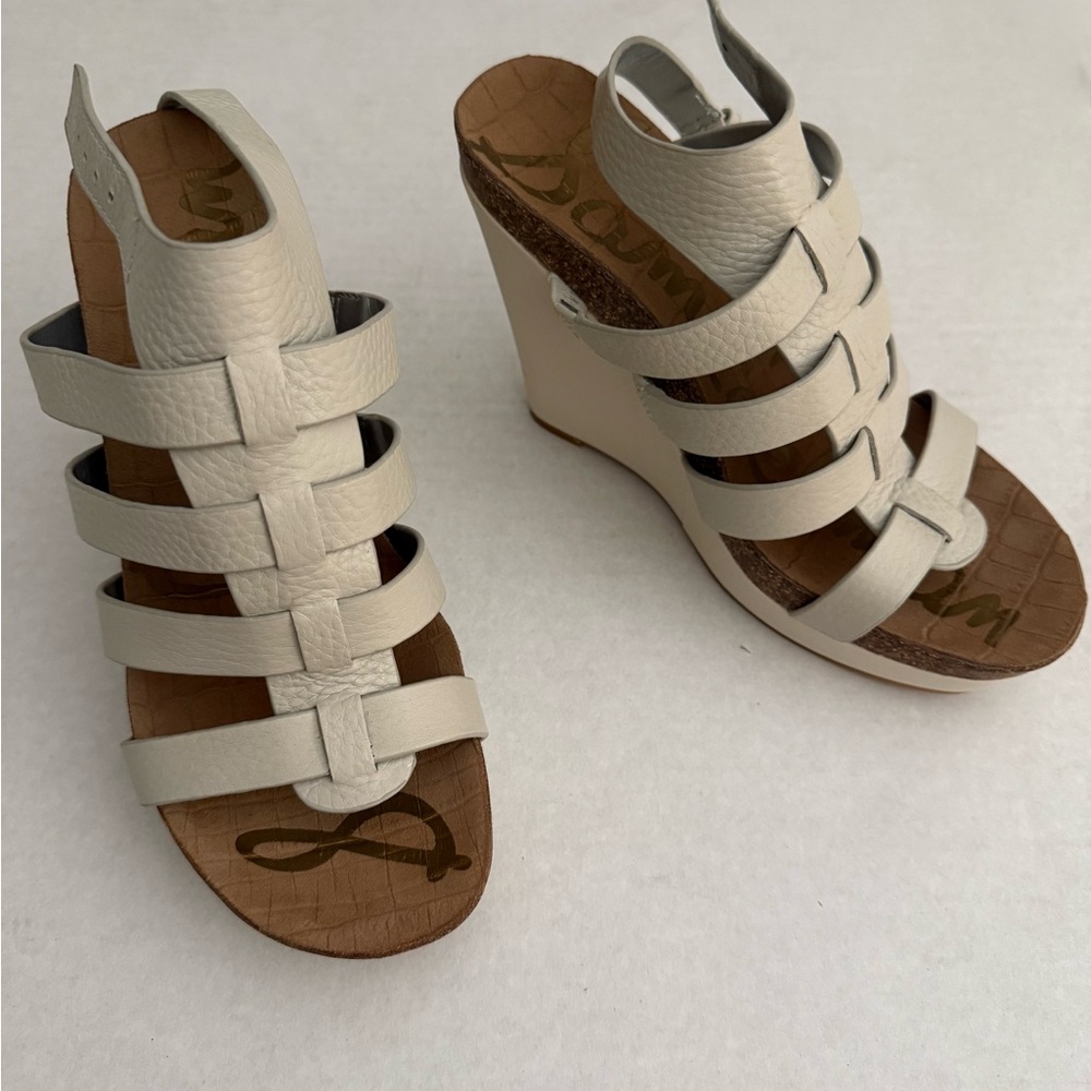 Sam Edelman Nayla Gladiator Wedge Heel Sandals 8 M